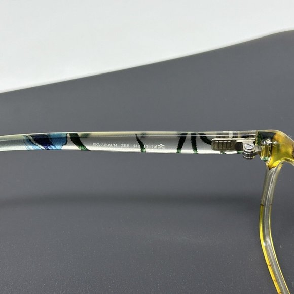 Gucci GG 3699/N ZE5 Clear Floral Eyeglasses Frames 54-15 140 Italy Designer - Picture 8 of 15